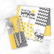 You are my sunshine - wholecloth cheater quilt