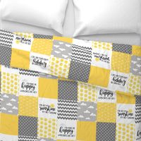 You are my sunshine - wholecloth cheater quilt