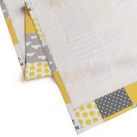 You are my sunshine - wholecloth cheater quilt