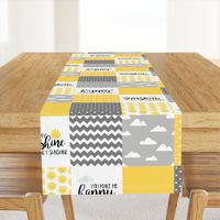 You are my sunshine - wholecloth cheater quilt