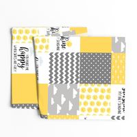 You are my sunshine - wholecloth cheater quilt