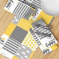 You are my sunshine - wholecloth cheater quilt