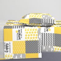 You are my sunshine - wholecloth cheater quilt