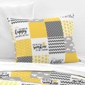 You are my sunshine - wholecloth cheater quilt