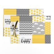 You are my sunshine - wholecloth cheater quilt