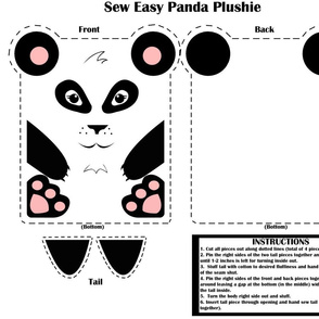 Sew Easy Panda Plushie