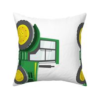 cut and sew tractor pillows - green