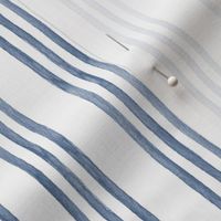 Blue and White Watercolor Stripes