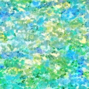 Watercolor Abstract in Greens, small