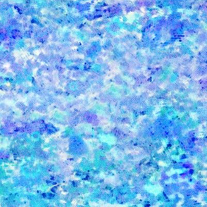 Watercolor abstract in Blues, small