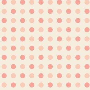 Peach and Pink Dots