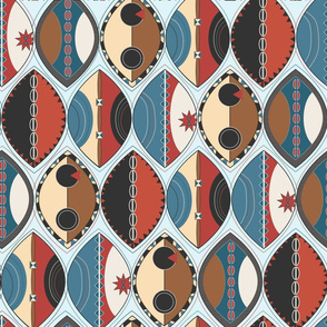 Cool Maasai Culture Pattern Material for Background Stock Image
