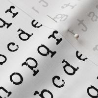(small-scale) Typewriter Alphabet