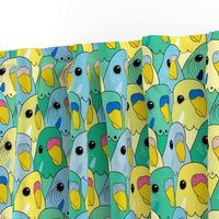 Birbs on Birbs on Birbs (Yellow Blue Green)