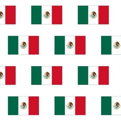 Mexican Flag Fabric, Wallpaper and Home Decor