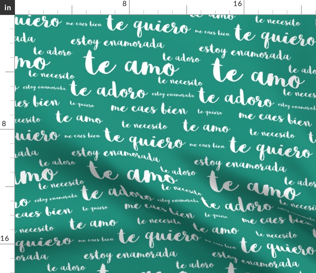 Spanish Loves Aqua Green