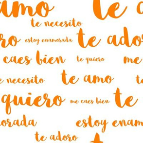 Spanish Loves in Orange