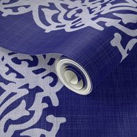 INDIGO damask linen