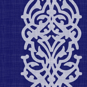 INDIGO damask linen