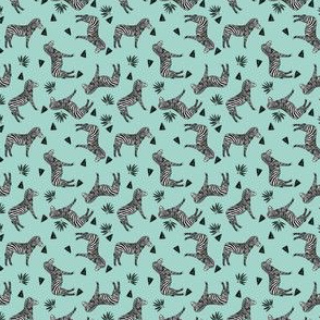 zebra // mint kids nursery baby zebras zoo safari animals sweet animal (ultra tiny)