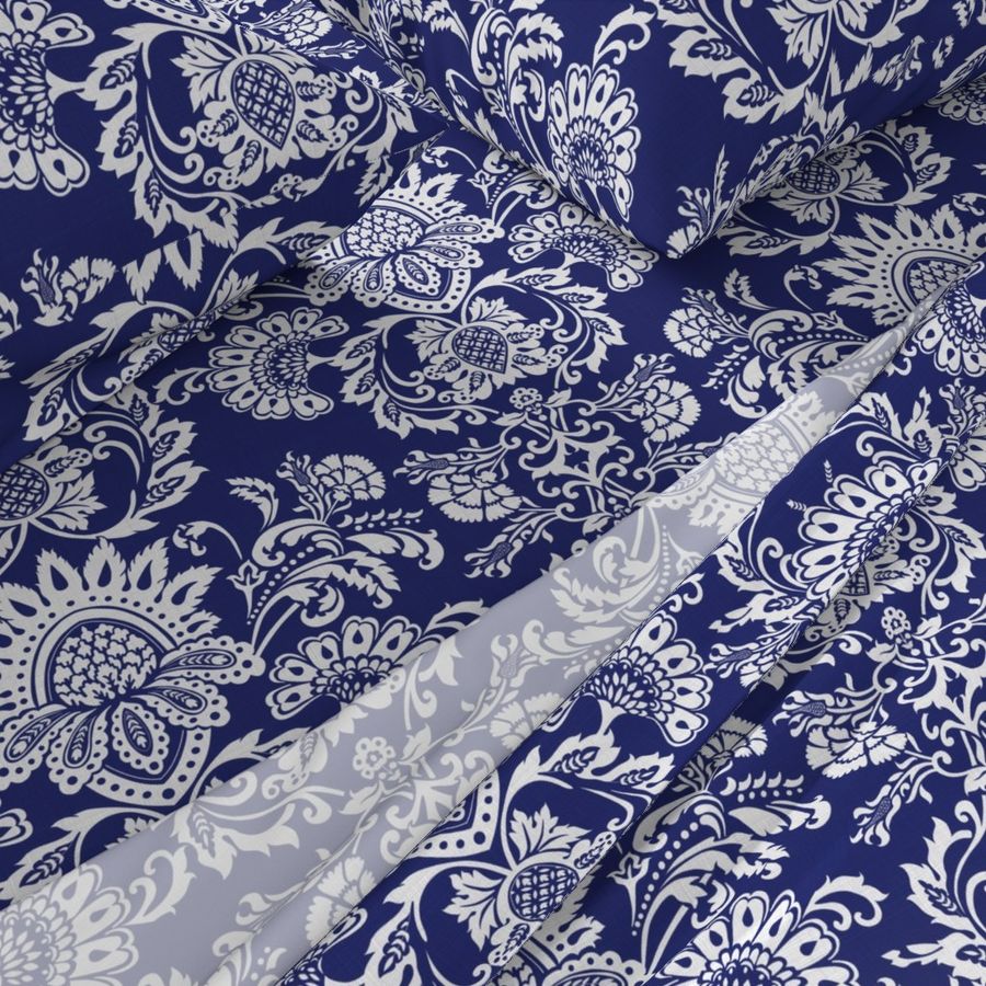 INDIGO damask 