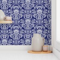 INDIGO damask 