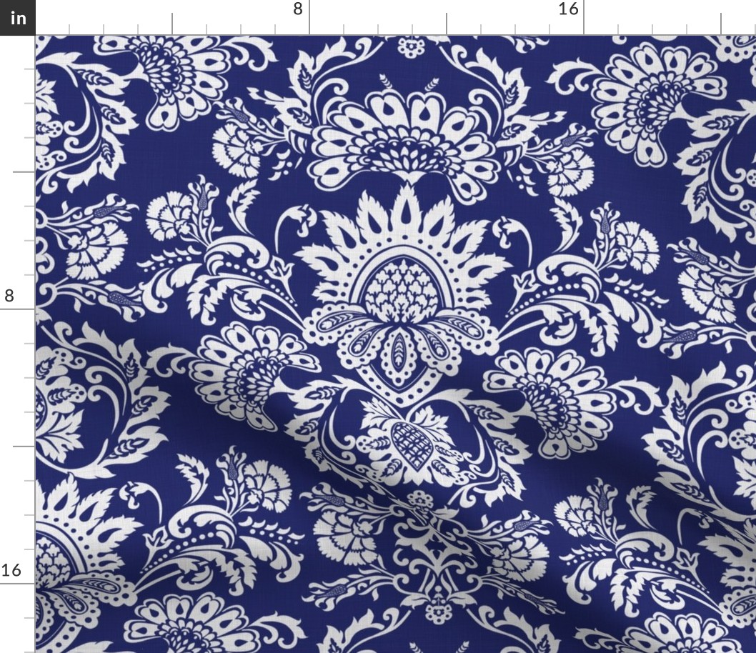 INDIGO damask 