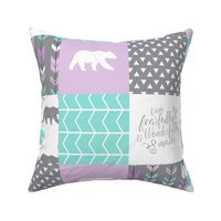 fearfully and wonderfully made patchwork - purple 