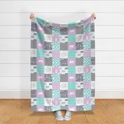 fearfully and wonderfully made patchwork - purple 