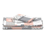 fearfully and wonderfully made patchwork - salmon peach and grey (90)