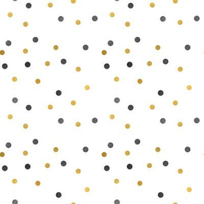 Black Gold Confetti Dots