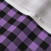 1/2" Black + Purple Buffalo Plaid – Lumberjack Buffalo Check