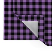 1/2" Black + Purple Buffalo Plaid – Lumberjack Buffalo Check