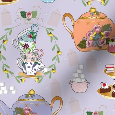 A Spoonful of Sugar for HoPE, Tea Fabric, Tea Time, Tea Party