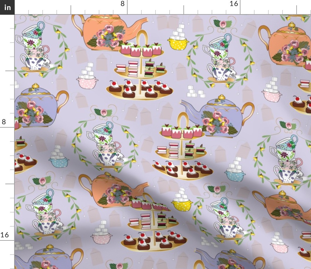 A Spoonful of Sugar for HoPE, Tea Fabric, Tea Time, Tea Party