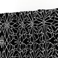 Geometric lace - black and white