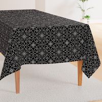 Geometric lace - black and white