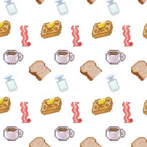 Bacon and Pancake Pixel Art