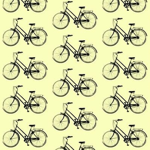 Retro Bicycle // Pale Yellow