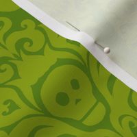 Spooky Damask - Ghoulishly Green