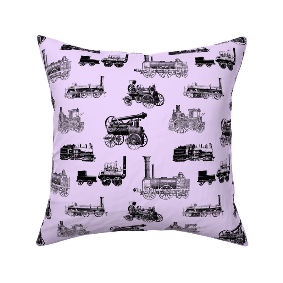 Antique Engines on Lavender // Large