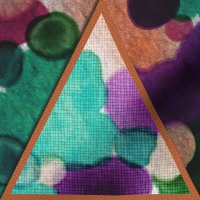 Bohemian Triangles Watercolor (color 2)