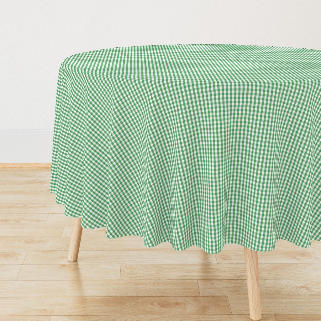 Fern Green Gingham Check Plaid