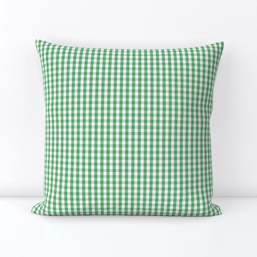 Fern Green Gingham Check Plaid