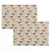 english pointers fabric - dog breed coat colors - tan