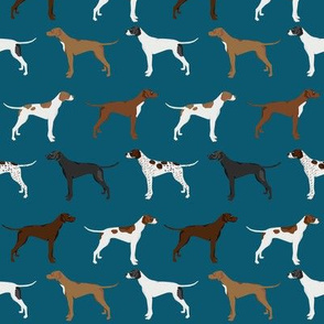 english pointers fabric - dog breed coat colors - blue