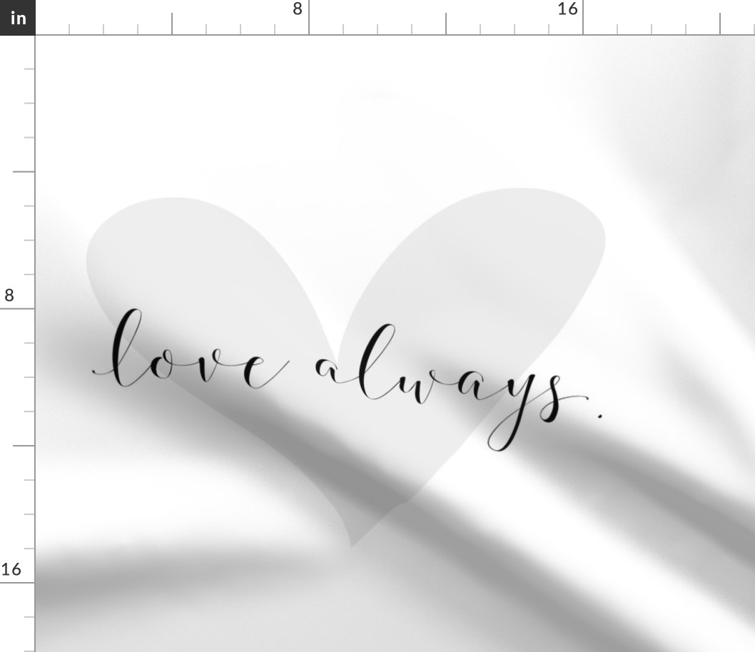 love always 18 inch panel