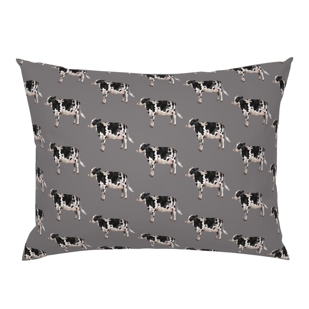 Dairy Cow - Grey Background