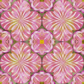 Mottled Pinks and Yellows Inspired by Spanish Tile