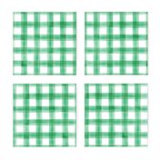 watercolor plaid - green